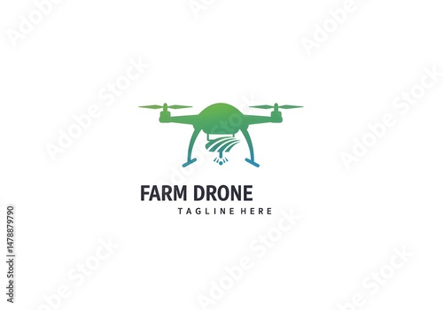 Farm Drone Logo Design