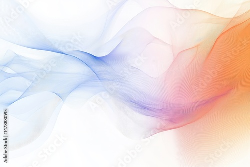 Digital artwork representing emotions with intersecting curves and vibrant colors.