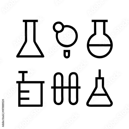 Simple Set of Science Related Vector Line Icons. Contains such Icons as Biology, Astronomy, Physics, Science Test, Lab and more. Editable Stroke. 