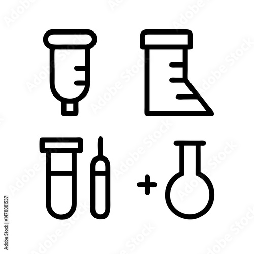 Simple Set of Science Related Vector Line Icons. Contains such Icons as Biology, Astronomy, Physics, Science Test, Lab and more. Editable Stroke. 