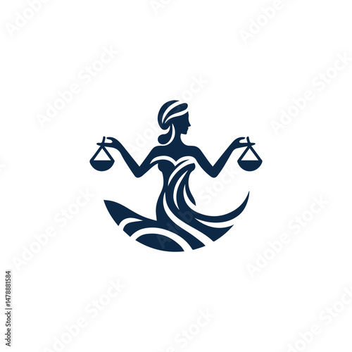 Justice goddess logo