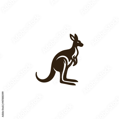 Majestic kangaroo logo