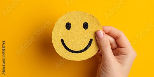 Happy Face Held Up