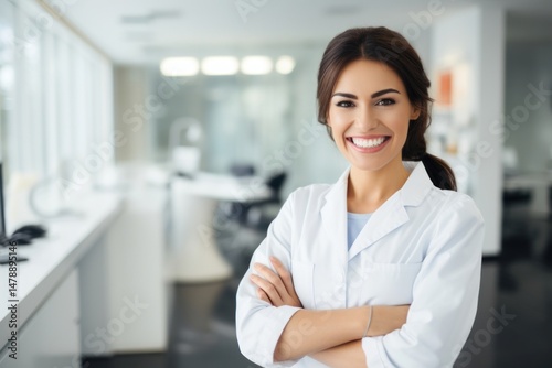 Free Download Female dentist smiling adult scientist. - GFXLoad