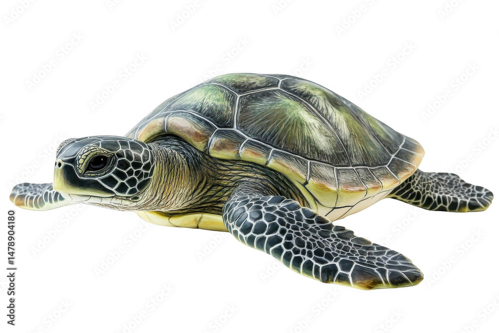 Fototapeta premium Sea Turtle Glides, an Ocean Wonder with a Gentle Marine Creature Theme