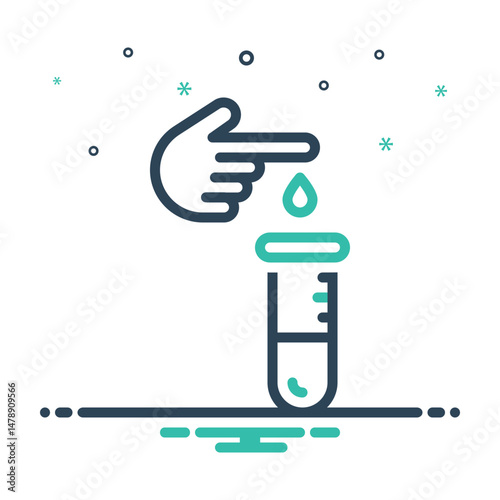 Mix icon for blood test