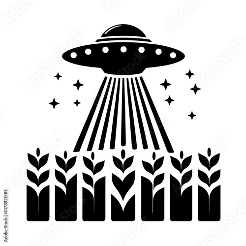 UFO Over Cornfield