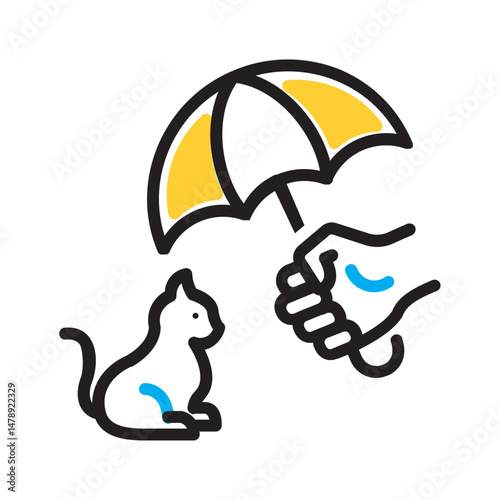 Vector multi color icon for Compassion
