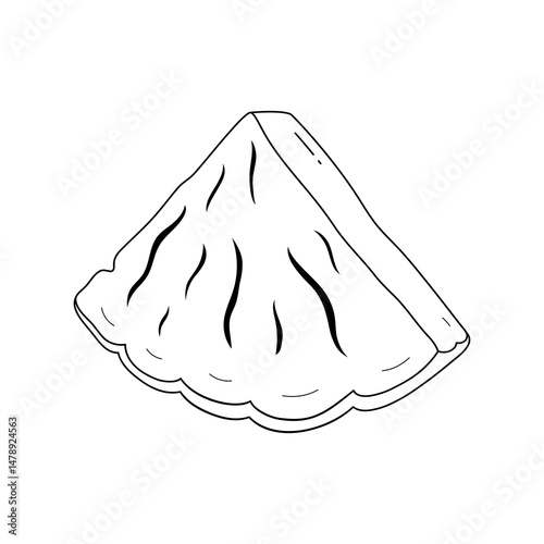 Pineapple Fruit Line Art Illustration