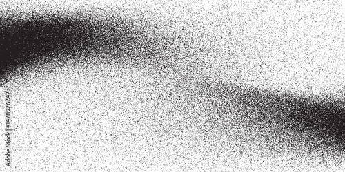 Noise grain background, pointillism dots gradient or dotwork pattern, vector stipple effect. Grain noise halftone or grainy texture or dotwork grain noise