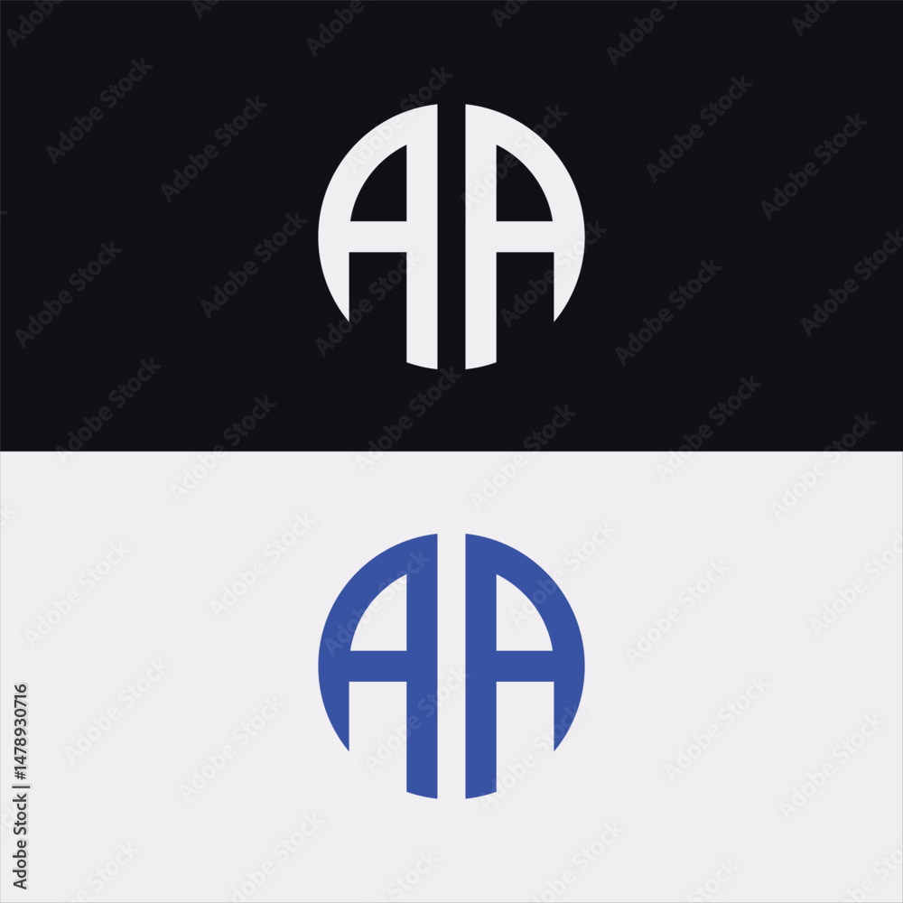 Fototapeta premium Abstract AA Initial Monogram Logo Design
