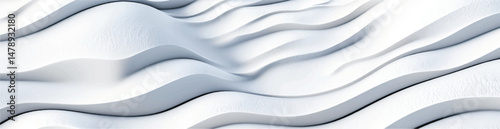 Wavy light abstract monochrome pattern. Crumpled paper texture. Vector illustration	