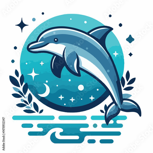 dolphin, nature, sea, ocean, fish, animal, aquatic, mammal, marine, water, blue, underwater, life, wild, swim, vector, isolated, wildlife, background, illustration, cute, fin, aquarium, fun, whale, gr
