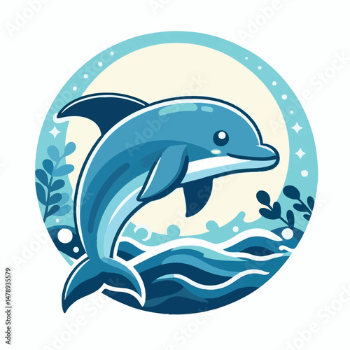 dolphin, nature, sea, ocean, fish, animal, aquatic, mammal, marine, water, blue, underwater, life, wild, swim, vector, isolated, wildlife, background, illustration, cute, fin, aquarium, fun, whale, gr