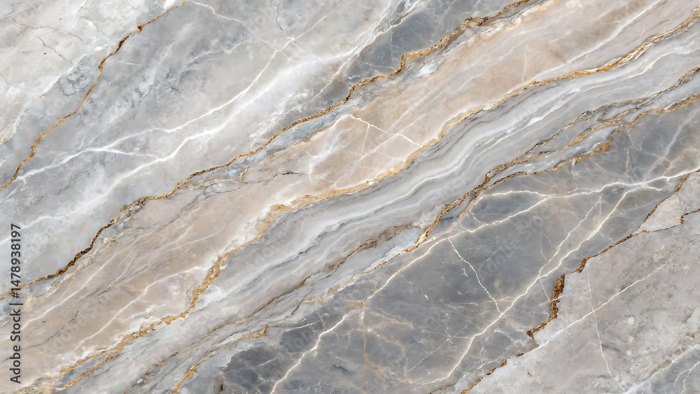 Obraz premium Grey Marble Texture High-Resolution Natural Stone Background