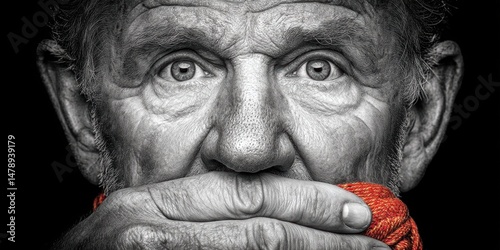 Silenced dissent governance and control in power dynamics editorial photography urban environment close-up perspective