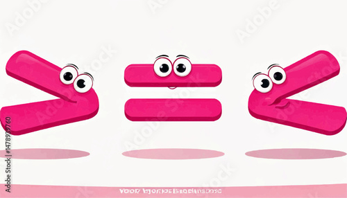 Fun Greater Than Icon for Kids Education
