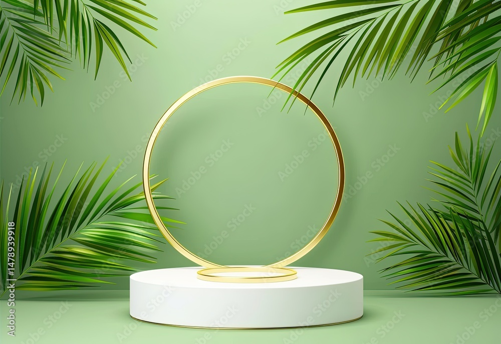 Fototapeta premium Diverse Product Podiums for E-Commerce Display