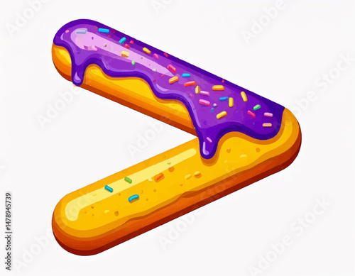 Candy-Coated Math Symbols Collection – Greater Than