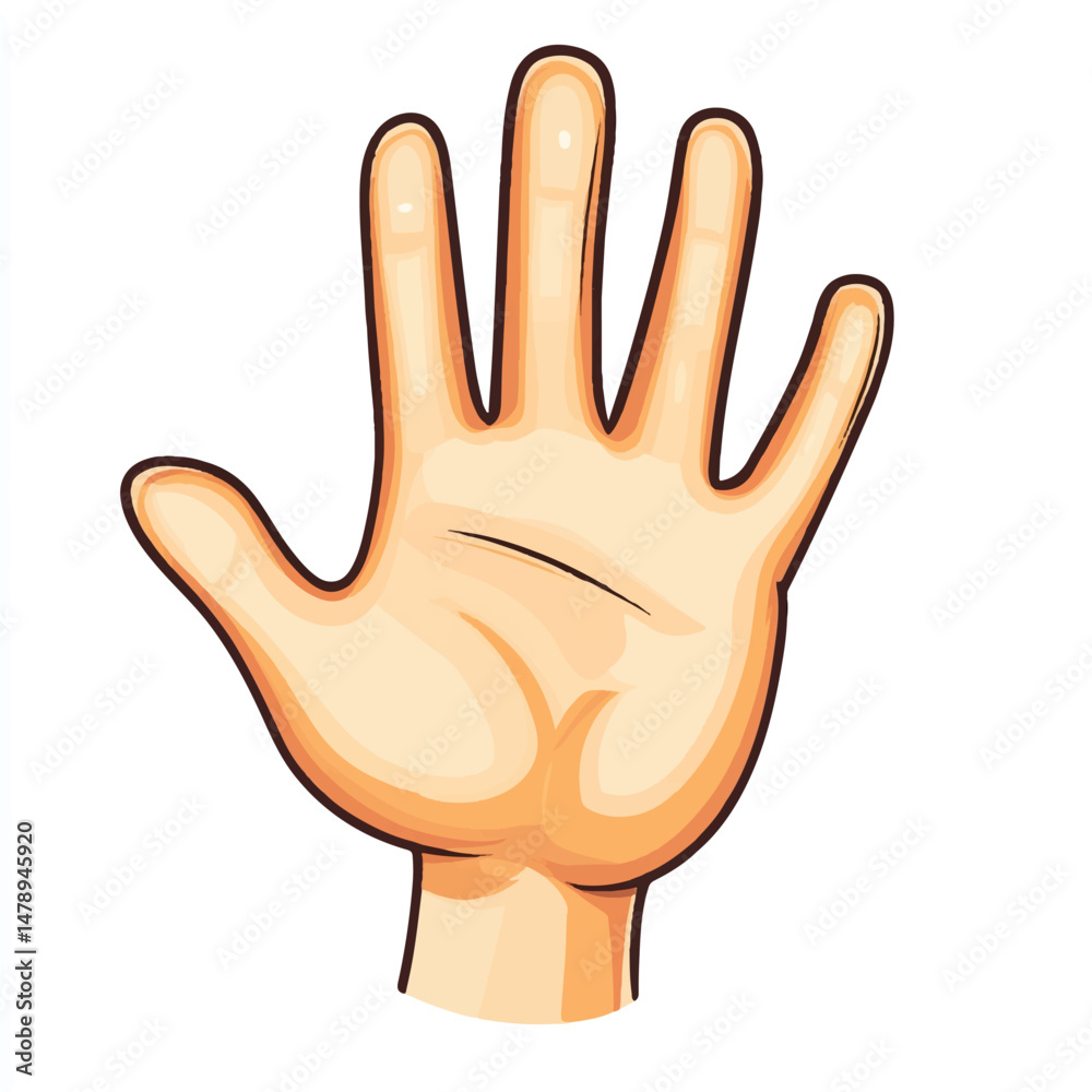 Obraz premium a small hand waving 