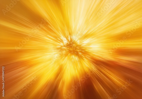 Vibrant burst of golden light and energy.