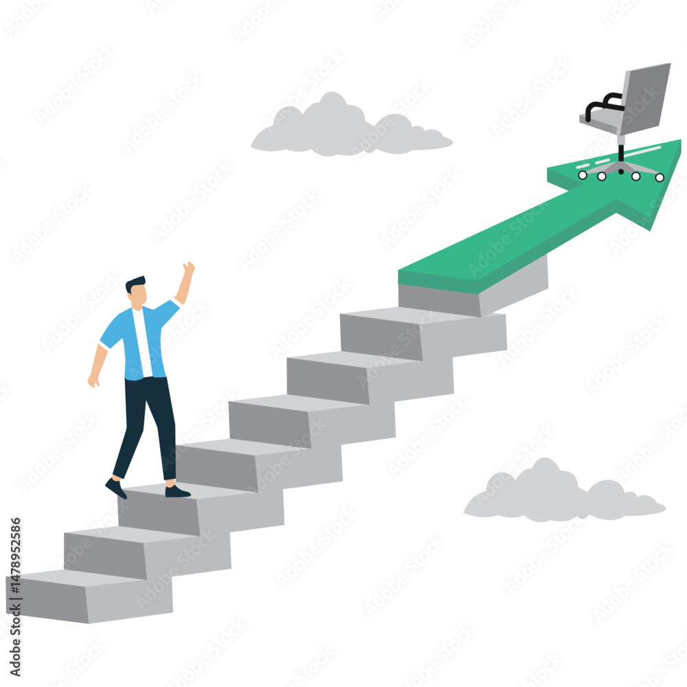 Fototapeta premium Career growth