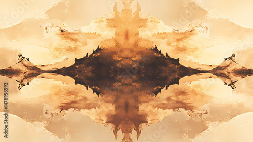 symmetrical inkblot representation