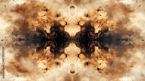 symmetrical inkblot representation