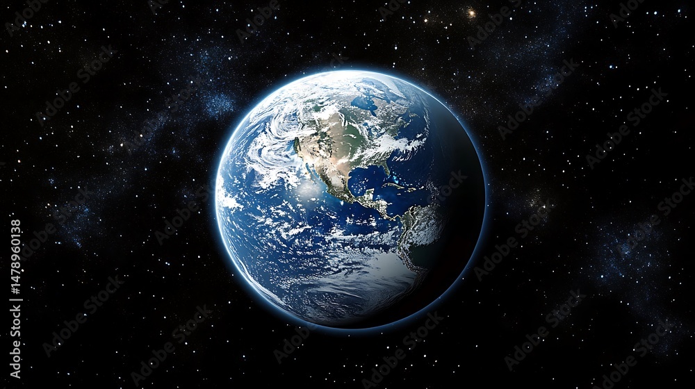 Obraz premium Earth in space