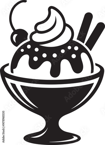 Classic Ice Cream Cone Silhouette

Ice Cream Sundae Vector Design

Popsicle on a Stick Silhouette

Ice Cream Truck Vector Illustration

Melting Ice Cream Scoop Silhouette
