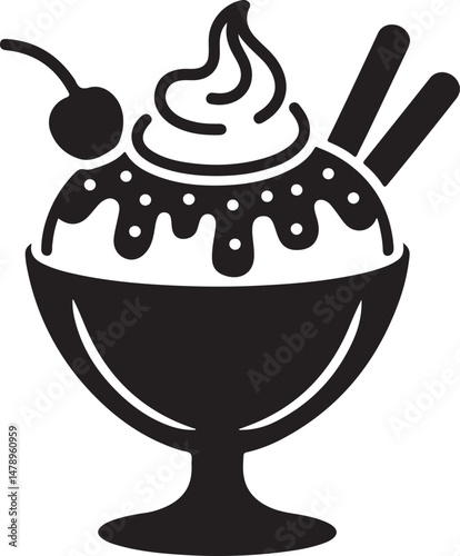 Classic Ice Cream Cone Silhouette

Ice Cream Sundae Vector Design

Popsicle on a Stick Silhouette

Ice Cream Truck Vector Illustration

Melting Ice Cream Scoop Silhouette
