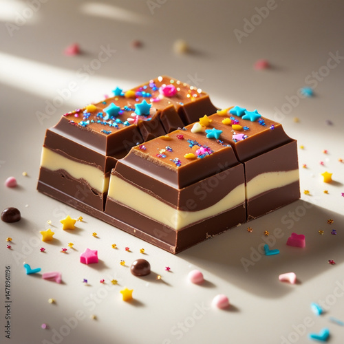 chocolate cake with icing