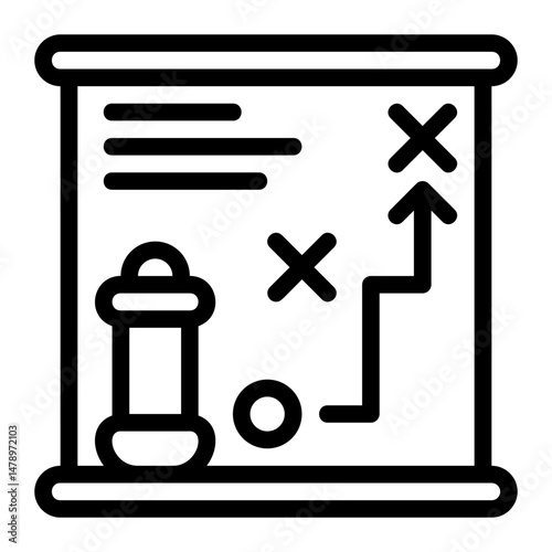 Marketing strategy Line Icon