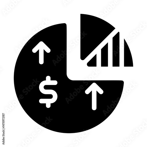 Profit margin Solid Icon