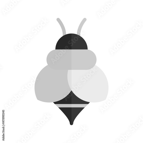 Bee icon vector image. Suitable for mobile apps, web apps and print media.