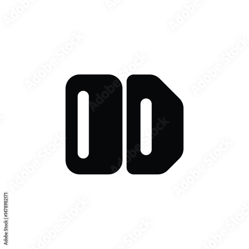 OD monogram logo design letter text name symbol monochrome logotype alphabet character simple logo