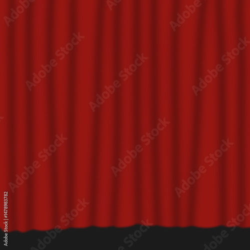 Closed Theater Curtain