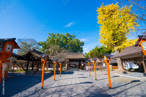 京都　秋の平野神社
