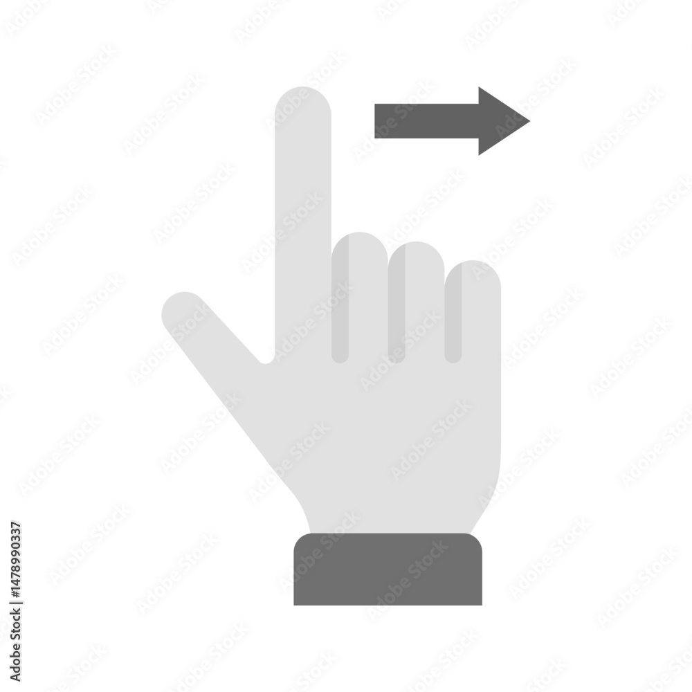 Obraz premium Hand Cursor icon vector image. Suitable for mobile apps, web apps and print media.