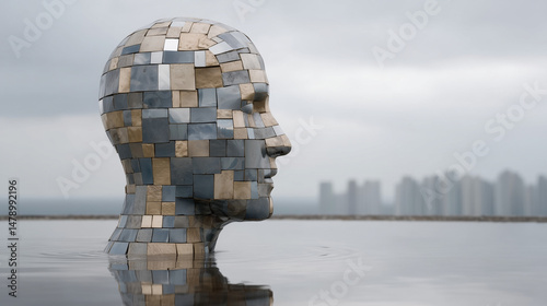 Sculptural Head: The image ...