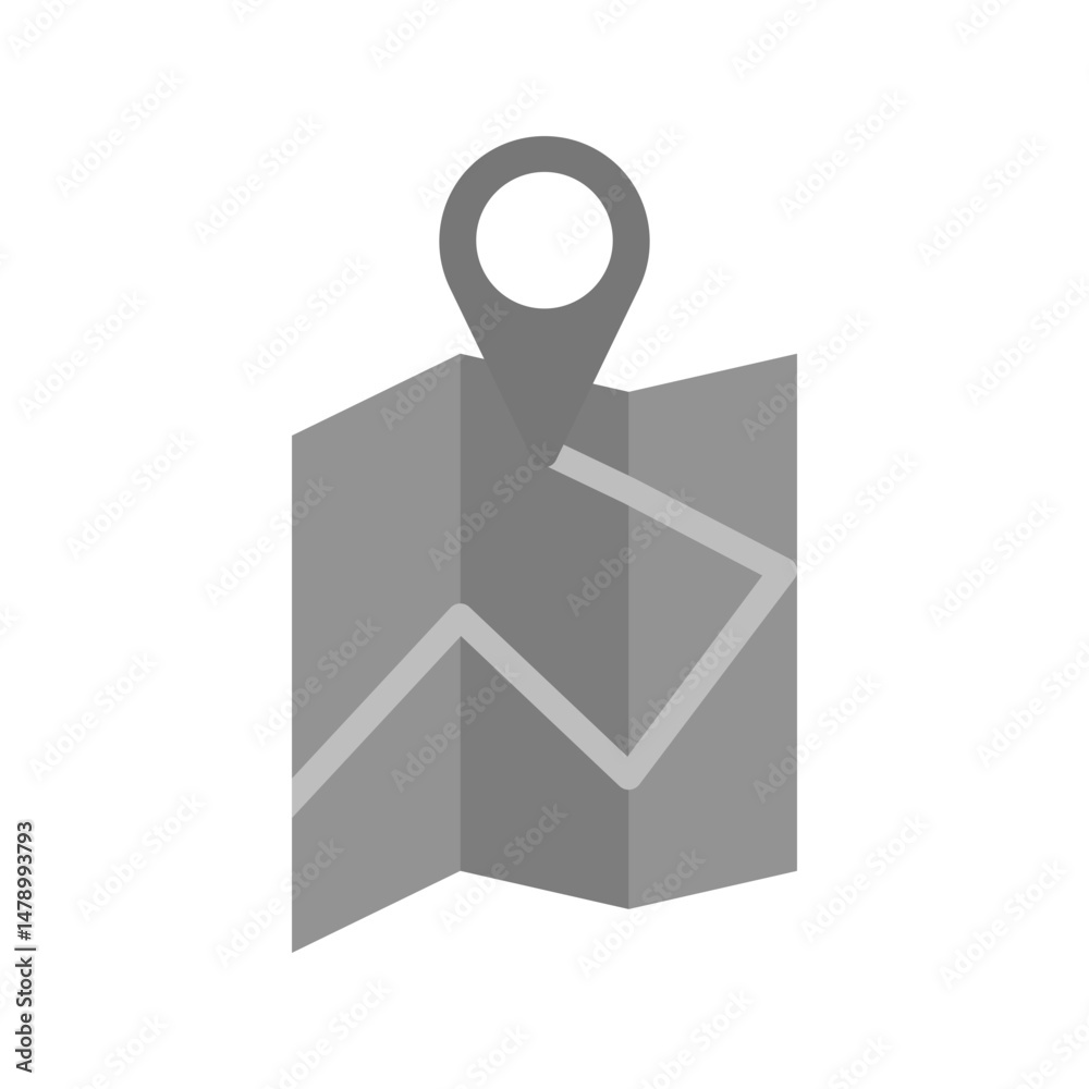 Map icon vector image. Suitable for mobile apps, web apps and print media. Map icon vector image. Suitable for mobile apps, web apps and print media.