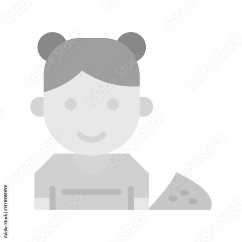 Playing with Sand icon vector image. Suitable for mobile apps, web apps and print media.