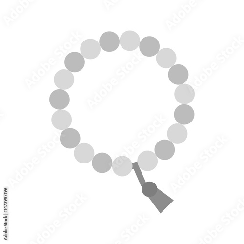 Prayer Beads icon vector image. Suitable for mobile apps, web apps and print media.