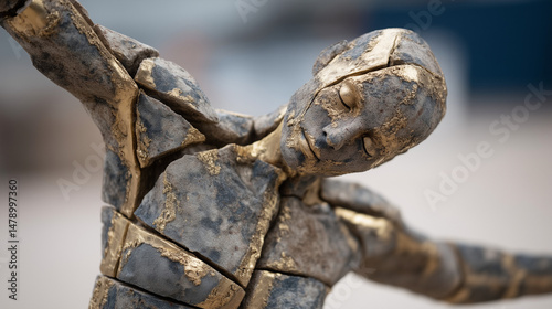Gold Accented Sculpture: A ...
