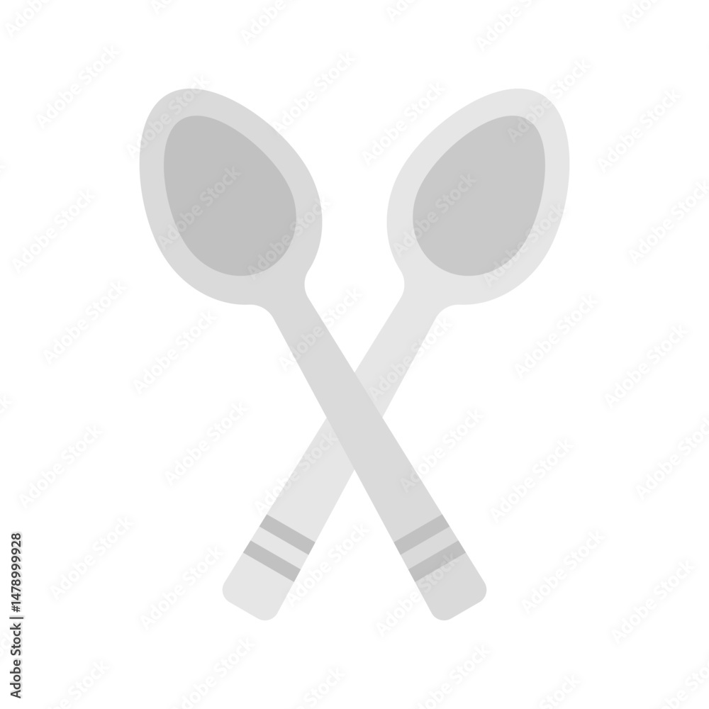 Spoons icon vector image. Suitable for mobile apps, web apps and print media. Spoons icon vector image. Suitable for mobile apps, web apps and print media.