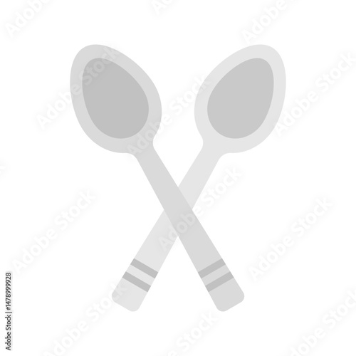 Spoons icon vector image. Suitable for mobile apps, web apps and print media.