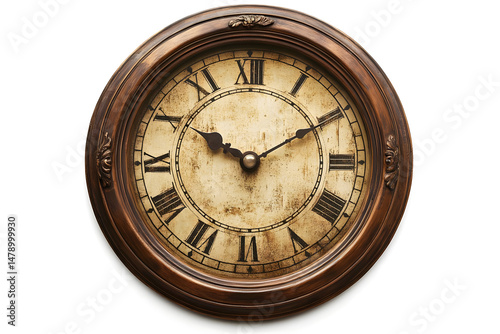 Antique oval clock rustic vintage design