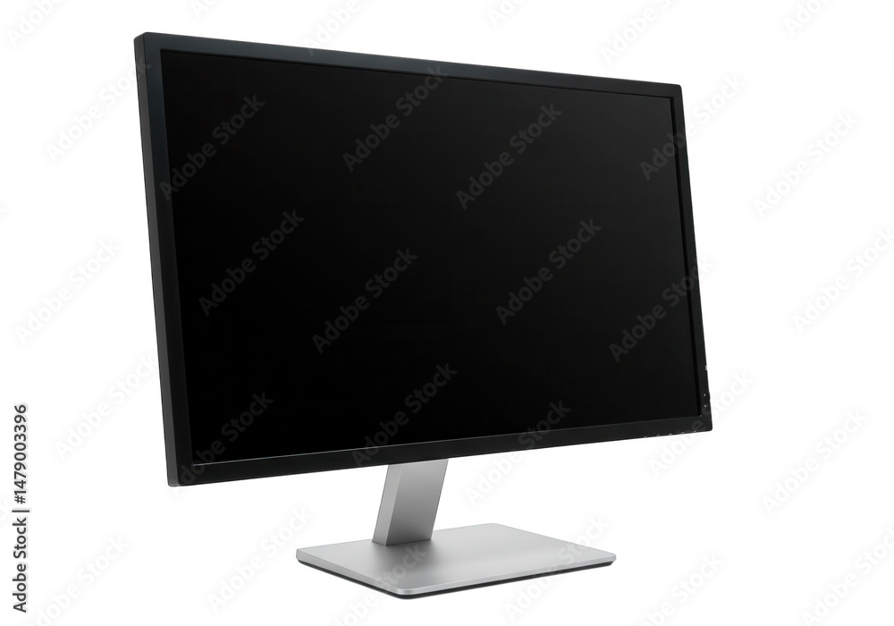 Computer monitor display screen isolated on transparent background. Computer monitor display screen isolated on transparent background.