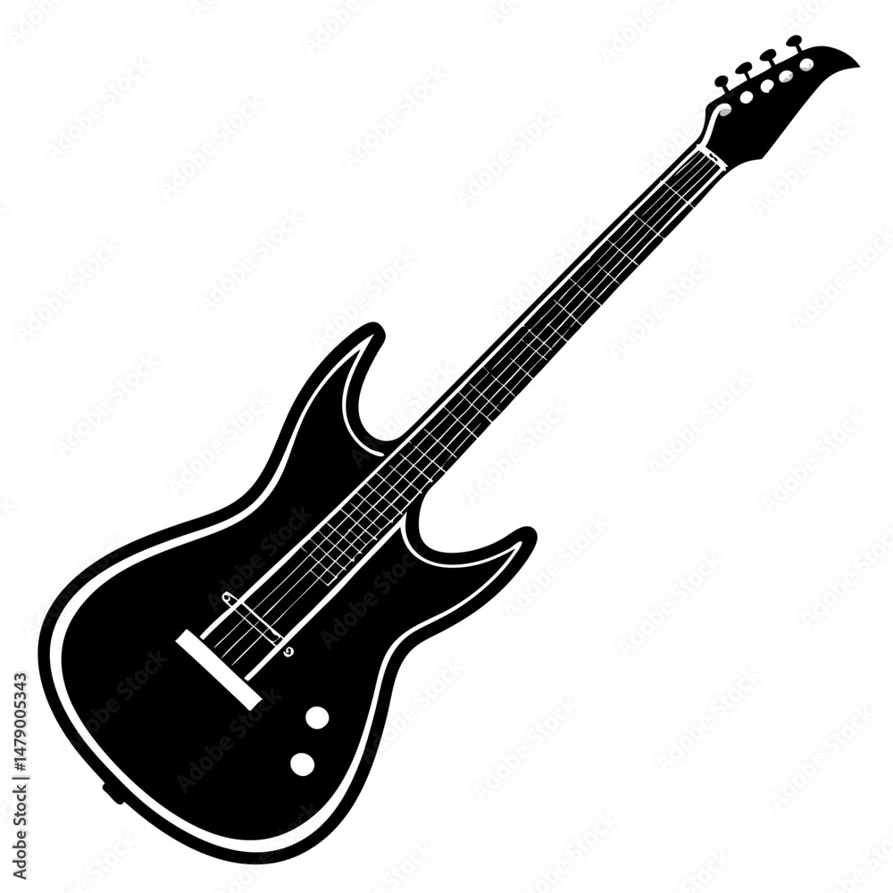 Fototapeta premium electric guitar vector illustration