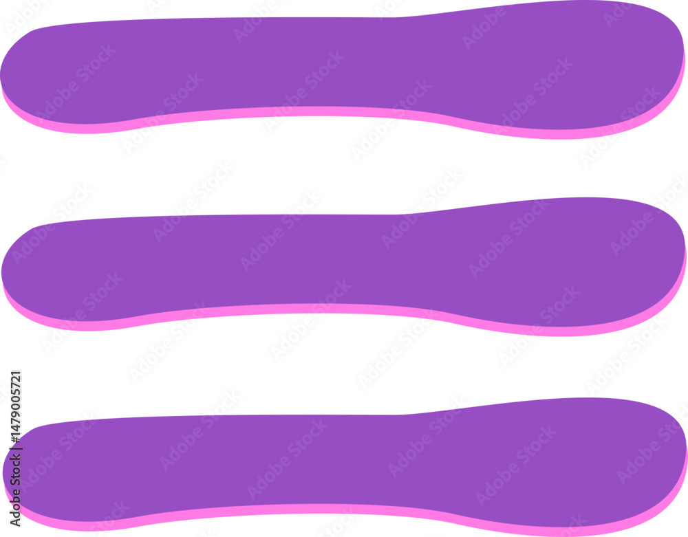 Obraz premium Organic List Menu Element